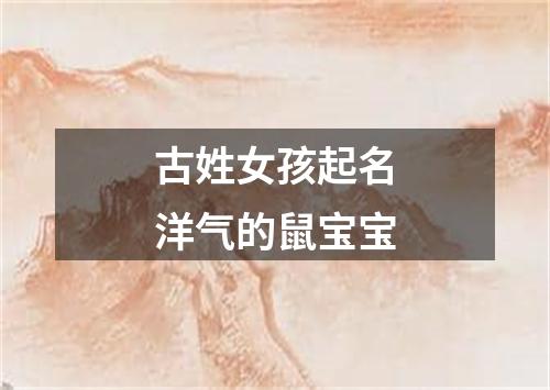 古姓女孩起名洋气的鼠宝宝