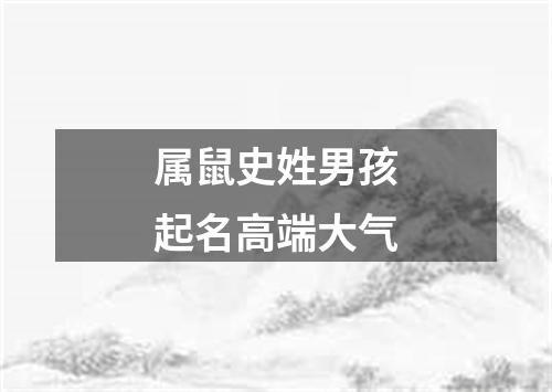 属鼠史姓男孩起名高端大气