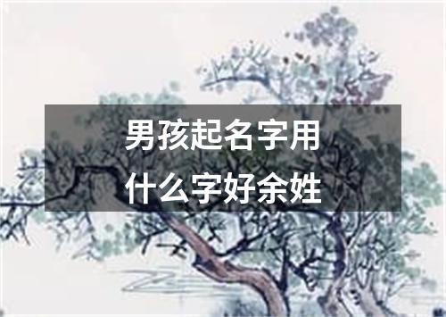 男孩起名字用什么字好余姓