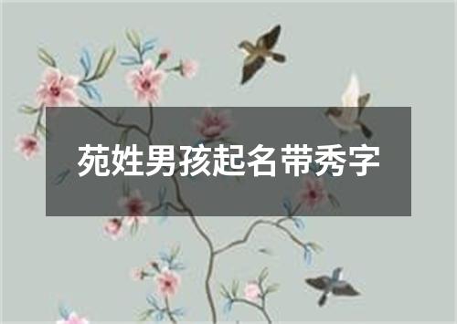 苑姓男孩起名带秀字
