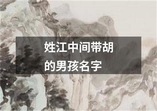 姓江中间带胡的男孩名字