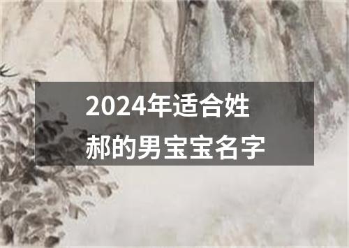 2024年适合姓郝的男宝宝名字