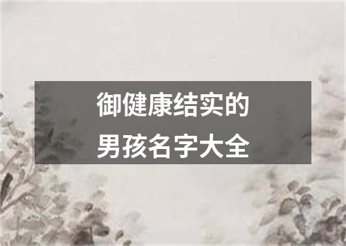 御健康结实的男孩名字大全