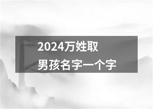 2024万姓取男孩名字一个字