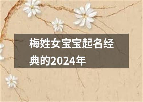 梅姓女宝宝起名经典的2024年