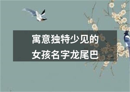 寓意独特少见的女孩名字龙尾巴
