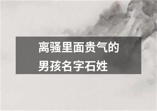 离骚里面贵气的男孩名字石姓