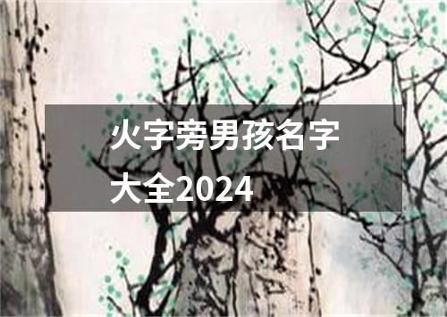 火字旁男孩名字大全2024