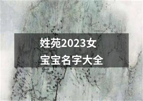 姓苑2023女宝宝名字大全