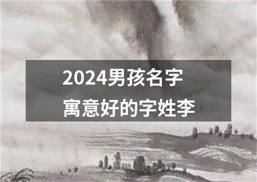 2024男孩名字寓意好的字姓李