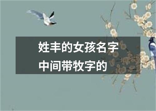 姓丰的女孩名字中间带牧字的