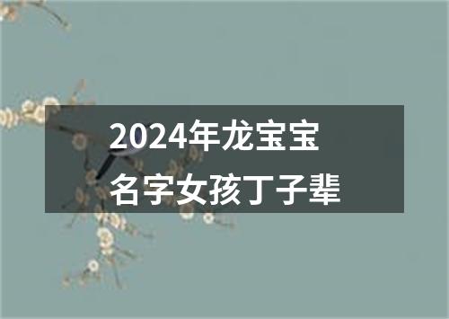 2024年龙宝宝名字女孩丁子辈