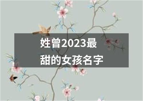 姓曾2023最甜的女孩名字