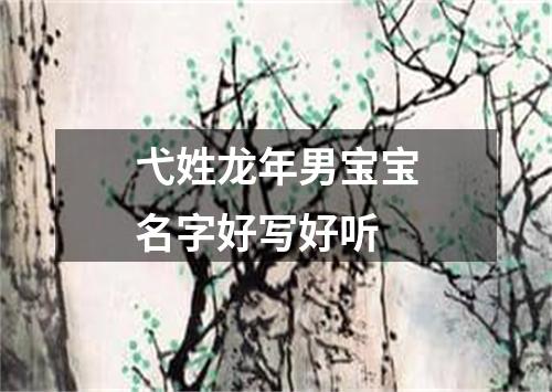 弋姓龙年男宝宝名字好写好听