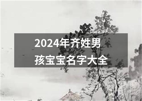 2024年齐姓男孩宝宝名字大全