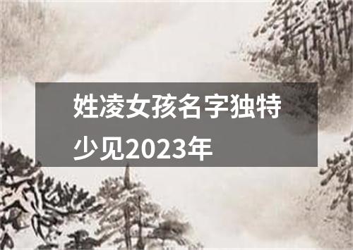 姓凌女孩名字独特少见2023年