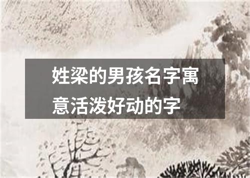 姓梁的男孩名字寓意活泼好动的字