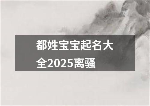 都姓宝宝起名大全2025离骚