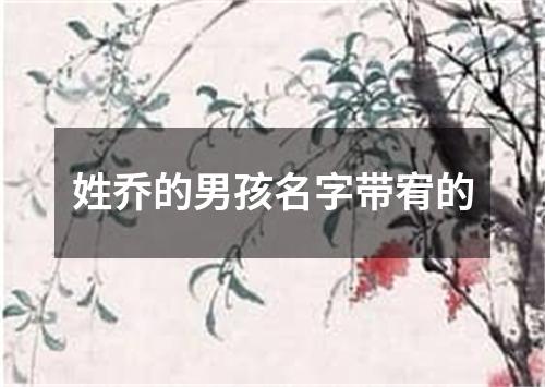 姓乔的男孩名字带宥的