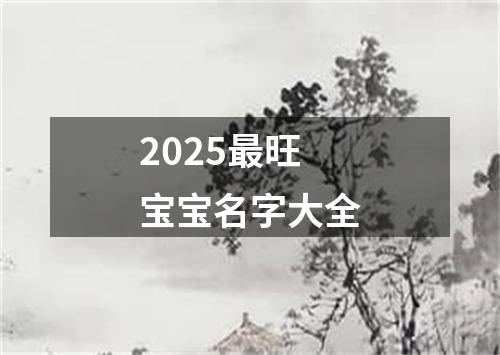 2025最旺宝宝名字大全