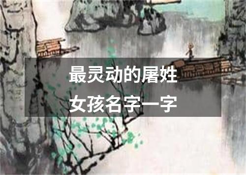 最灵动的屠姓女孩名字一字