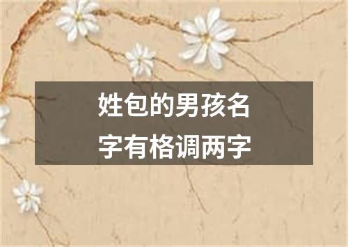 姓包的男孩名字有格调两字