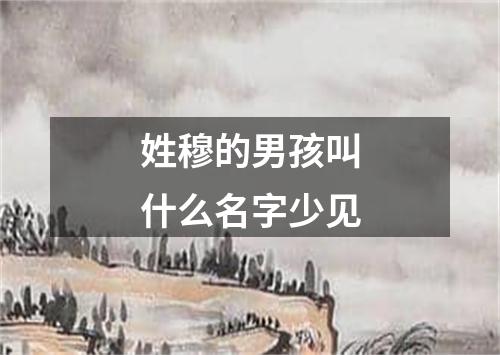 姓穆的男孩叫什么名字少见