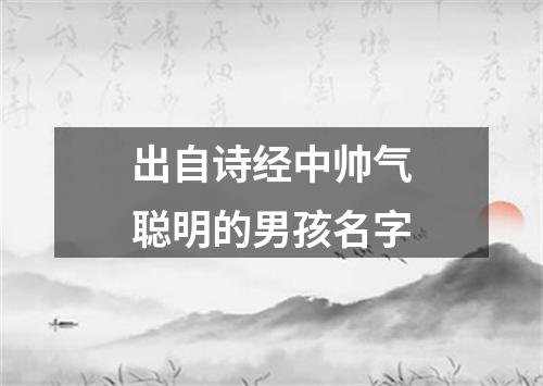 出自诗经中帅气聪明的男孩名字