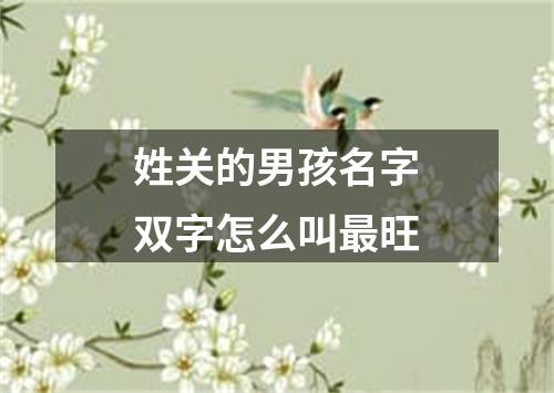 姓关的男孩名字双字怎么叫最旺