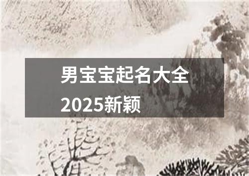 男宝宝起名大全2025新颖