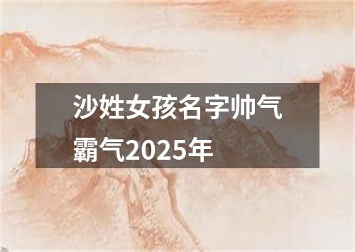 沙姓女孩名字帅气霸气2025年