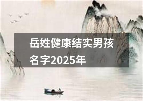 岳姓健康结实男孩名字2025年
