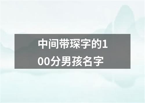 中间带琛字的100分男孩名字