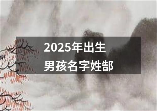 2025年出生男孩名字姓郜