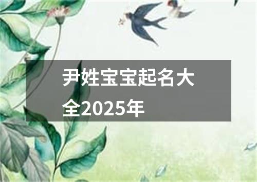 尹姓宝宝起名大全2025年