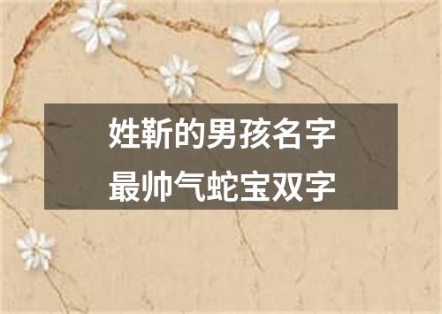 姓靳的男孩名字最帅气蛇宝双字