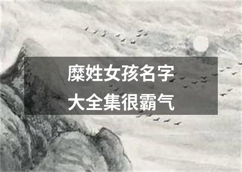 糜姓女孩名字大全集很霸气