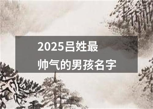 2025吕姓最帅气的男孩名字
