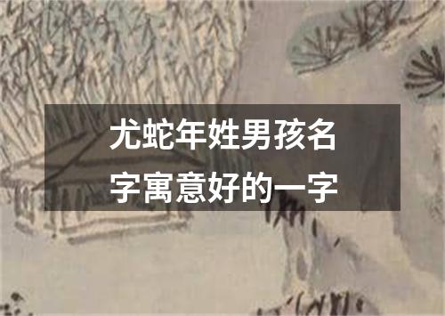 尤蛇年姓男孩名字寓意好的一字