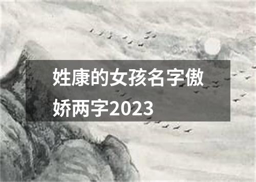姓康的女孩名字傲娇两字2023