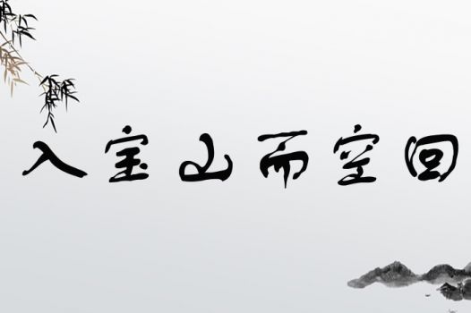 入宝山而空回