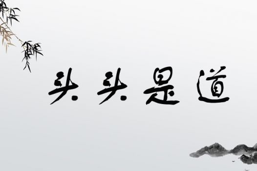 头头是道