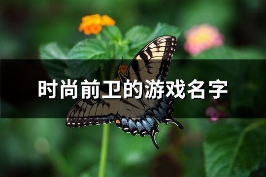 时尚前卫的游戏名字(精选310个) 时尚前卫的游戏名字(精选310个)