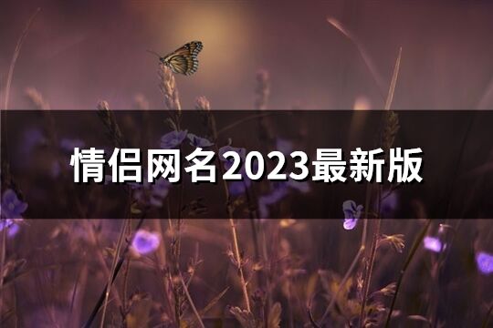 情侣网名2023最新版(优选82个) 情侣网名2023最新版(优选82个)