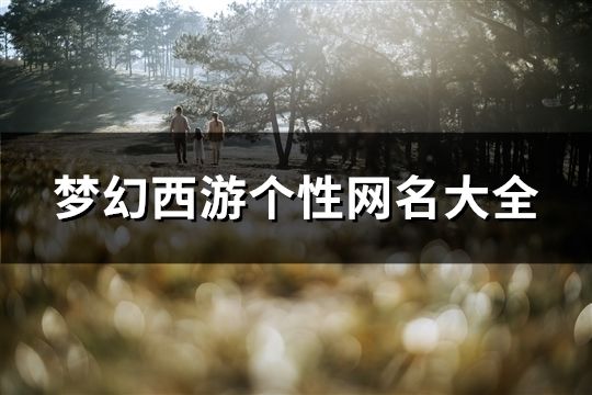 梦幻西游个性网名大全(173个) 梦幻西游个性网名大全(173个)