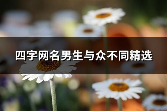 四字网名男生与众不同精选(优选360个) 四字网名男生与众不同精选(优选360个)