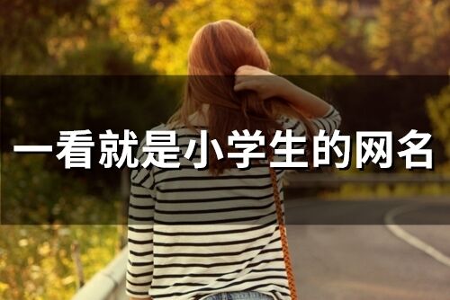 一看就是小学生的网名(精选155个) 一看就是小学生的网名(精选155个)