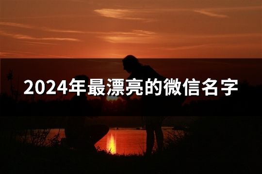 2024年最漂亮的微信名字(共50个) 2024年最漂亮的微信名字(共50个)