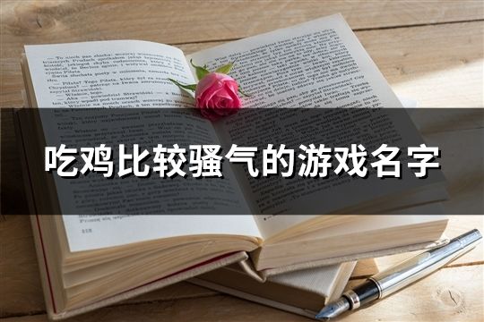 吃鸡比较骚气的游戏名字(167个) 吃鸡比较骚气的游戏名字(167个)