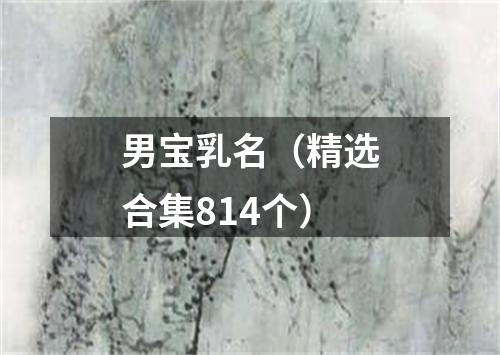 男宝乳名（精选合集814个）